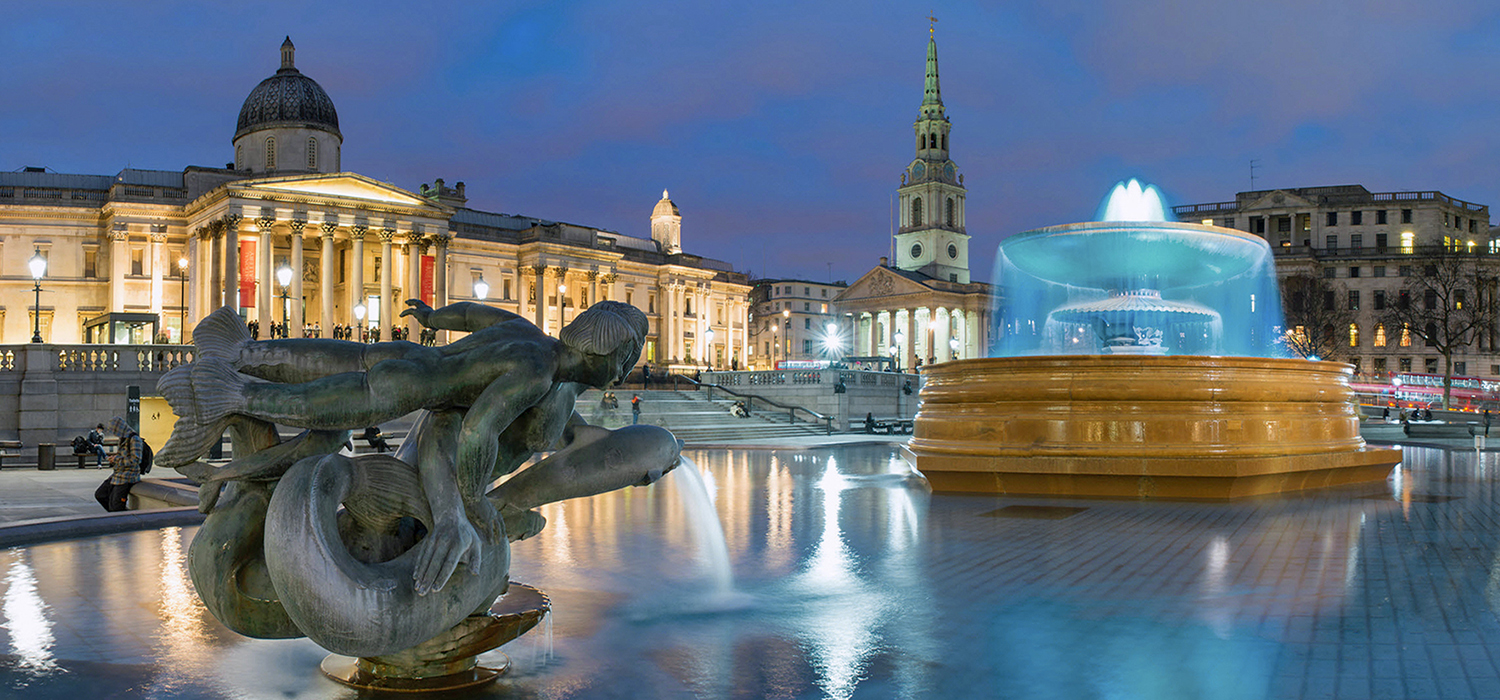 Trafalgar Square and St Martins in the Fields