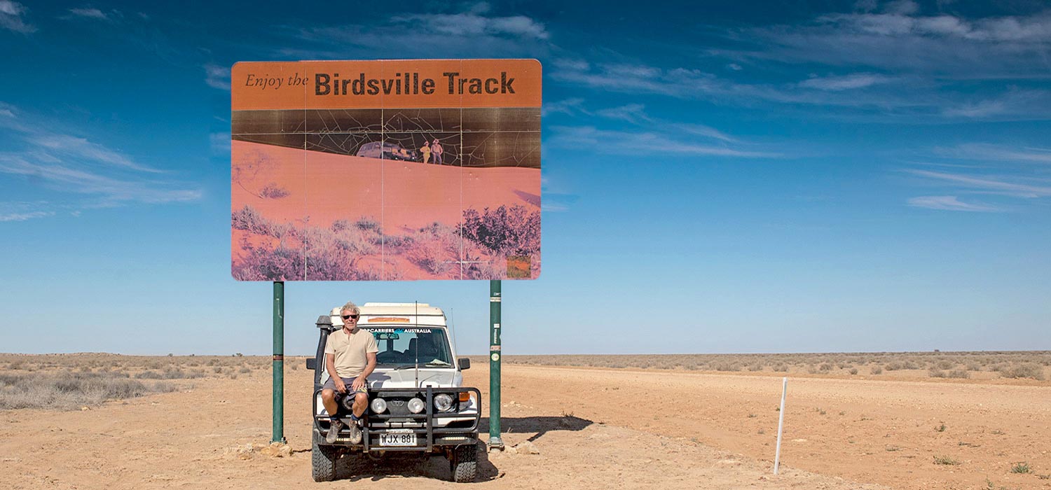 Bob out on the Birdsville Track in Queensland