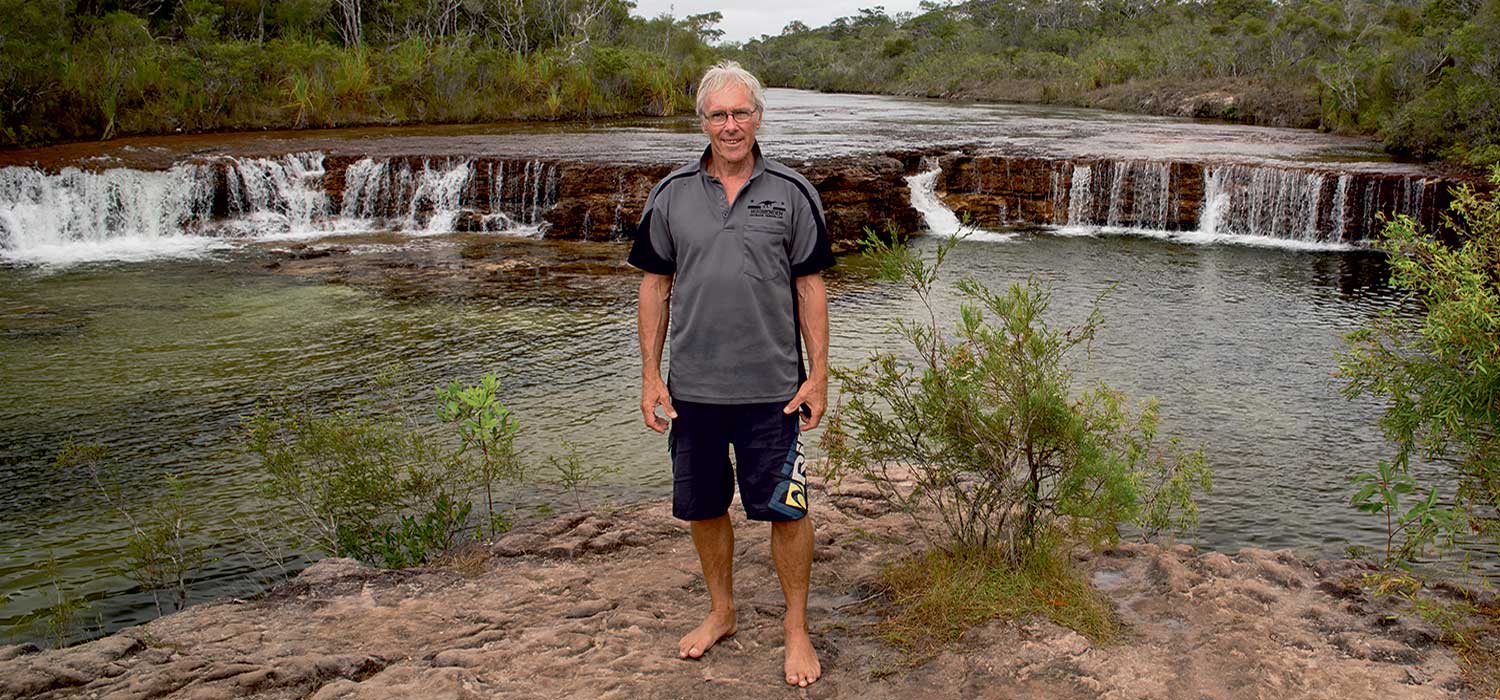 Bob at Twin Falls in Cape York