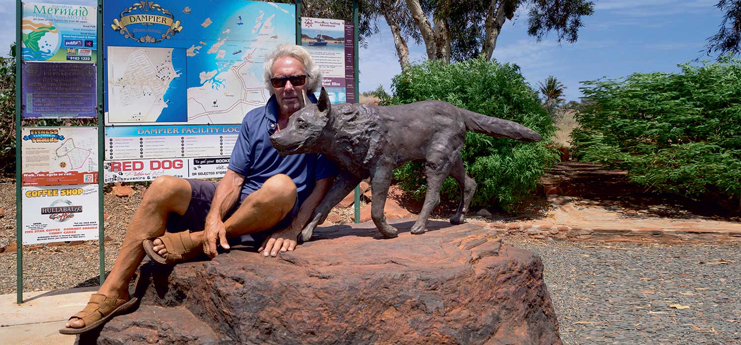 Bob with Redog in the Dampier Western Australia