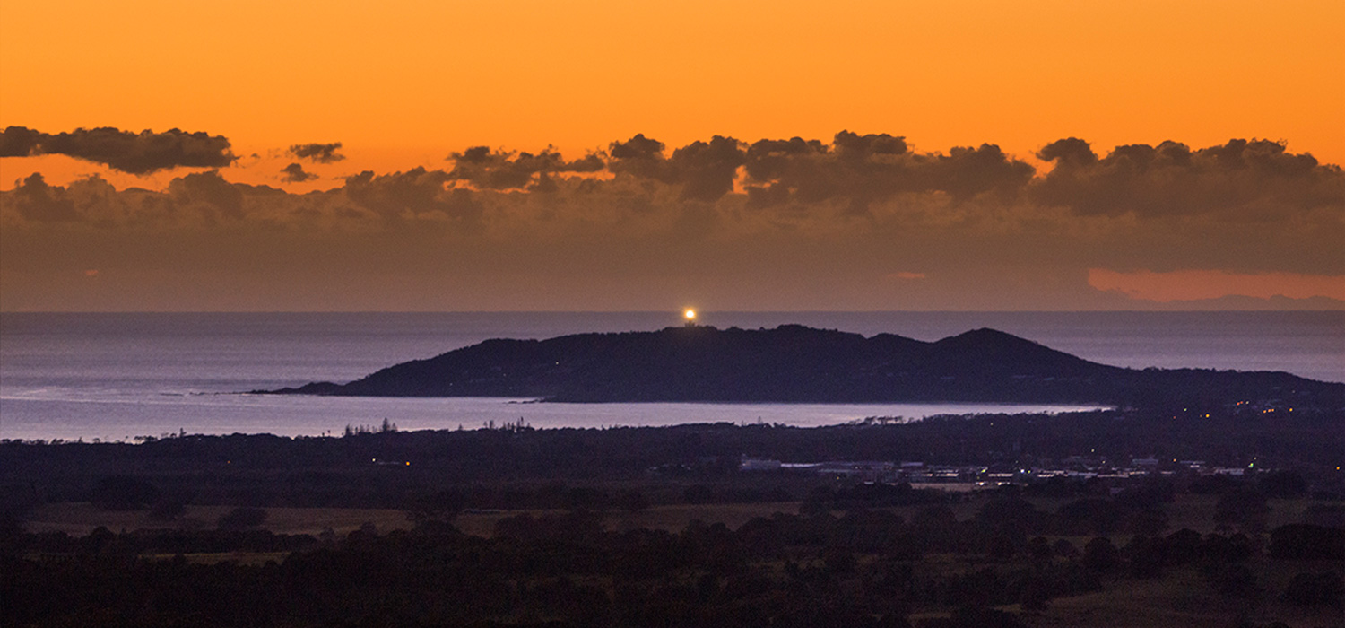 Sunrise at Cape Byron lighthouse