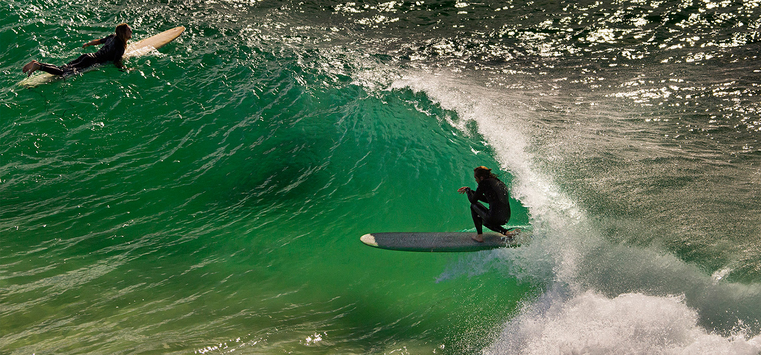 Surfing at the Pass