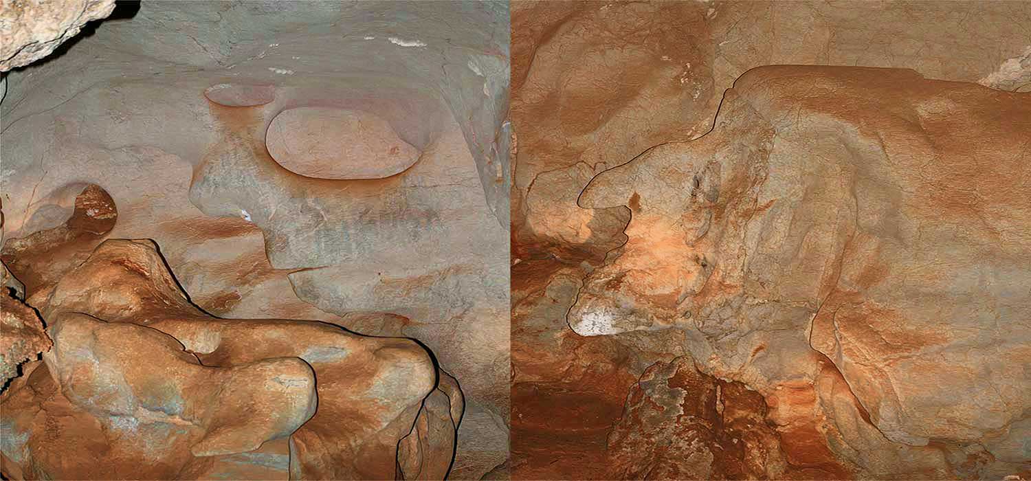 The Chillago caves shapes 