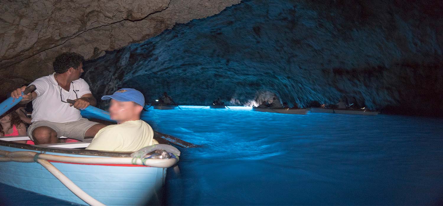 The Blue Grotto on the Isle of Capri