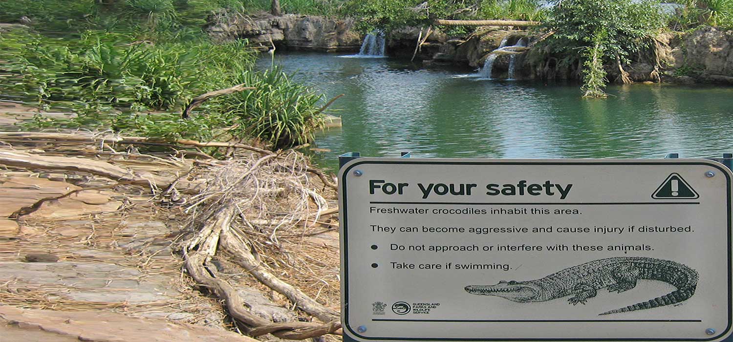 Croc warning sign