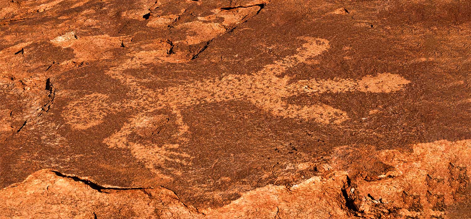 Aboriginal rockart at Red Rock in Indee Staion