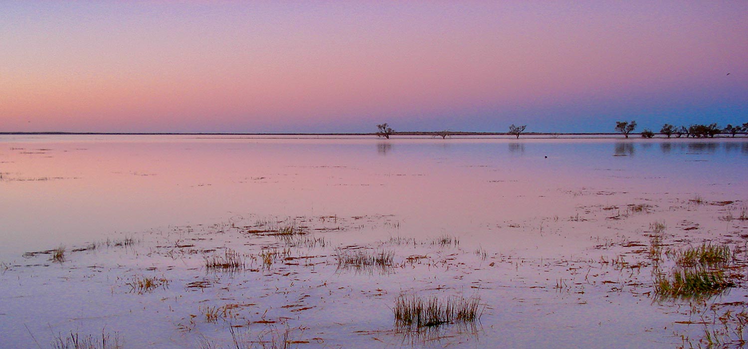 Coongie Lakes sunset