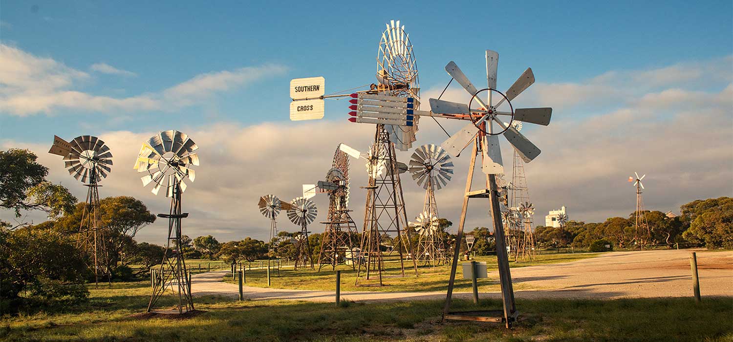 Wind pumps at Penong