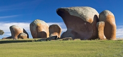 Murphys Haystacks are inselberg rock formations located at Mortana