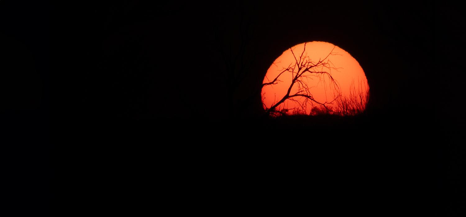 Sunset at Cameron Corner, South Australia