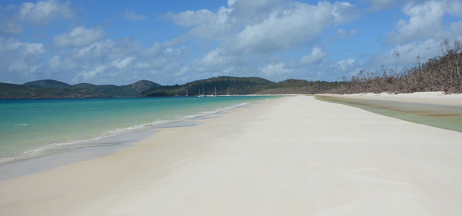 No footprints on Whitehaven beach 